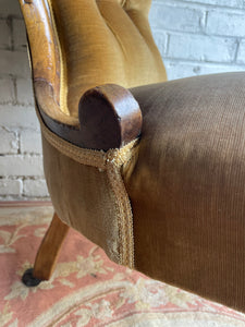 Victorian Button Back Nursing Chair