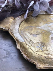 Cream Florentine Gilt Tray
