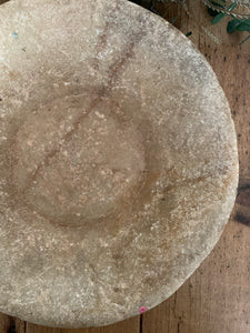 Small Antique Marble Stone Bowl 3