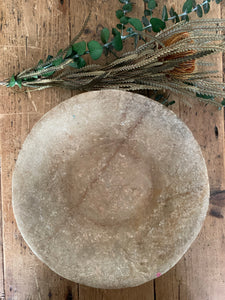 Small Antique Marble Stone Bowl 3