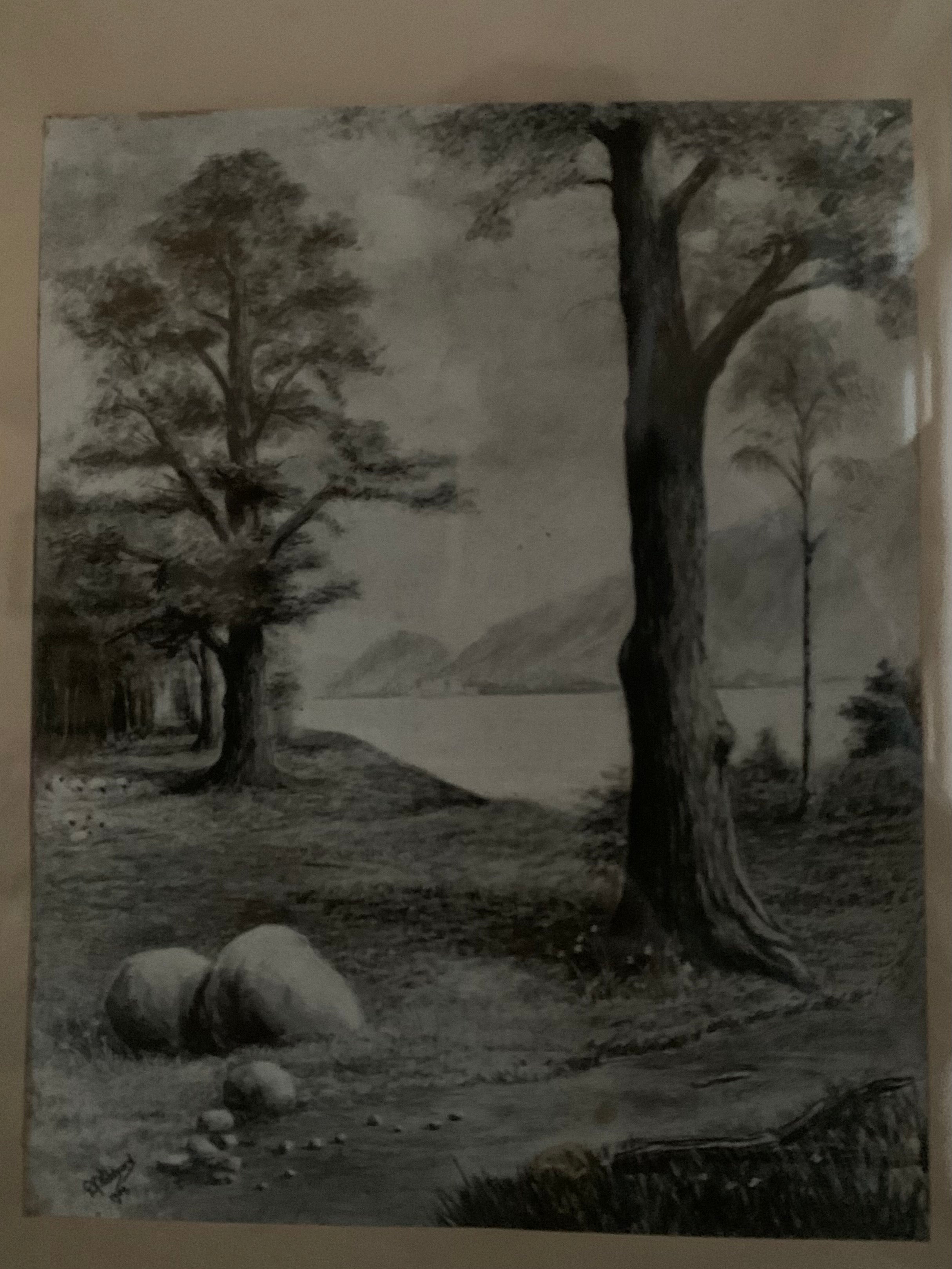 Old Moody Pencil Drawing
