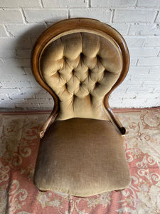 Victorian Button Back Nursing Chair